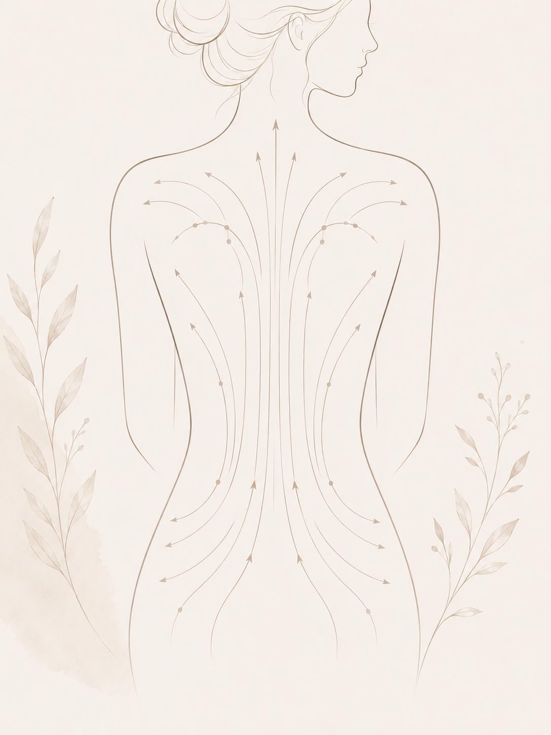 Kosmetische Lymphdrainage in Hamburg-Winterhude – sanfte Wellness-Anwendung, Zeichnung
